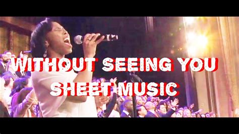 Without Seeing You Sheet Music By David Haas In Pdf And Mp3 Youtube
