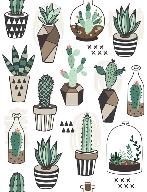 Pin By Sydney Sirgy On Journal Cactus Drawing Cactus Art Drawings