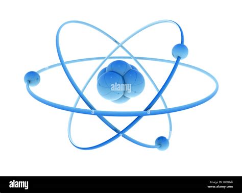 Atom High Resolution Isolated On White Stock Photo Alamy