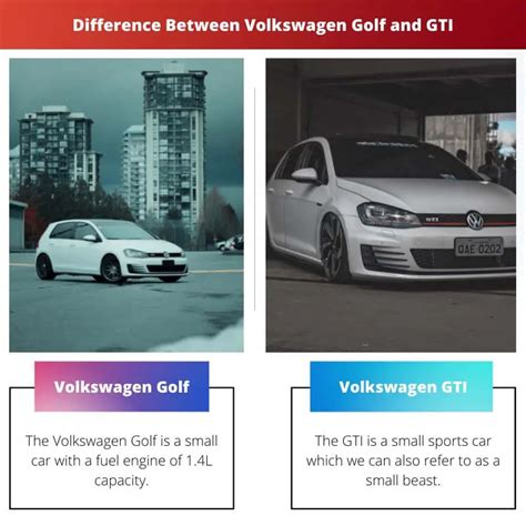 Volkswagen Golf Vs Gti Difference And Comparison