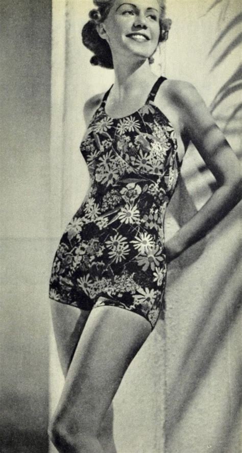 1938 Vintage Lingerie 1930s One Piece Tinsel Swimwear Women
