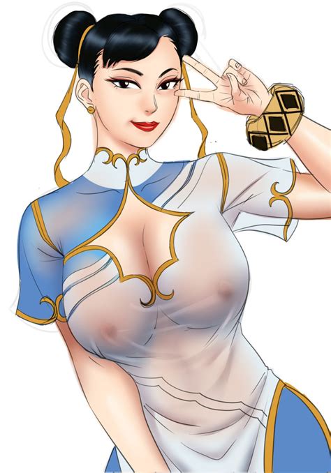 Rule 34 Areolae Benjicomix Busty Capcom Chinese Clothes Chun Li Cleavage Cleavage Cutout