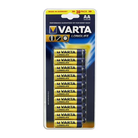 Get the best deals on varta single use battery. Varta AA Alkaline Batteries - 30 Pack | Bunnings Warehouse