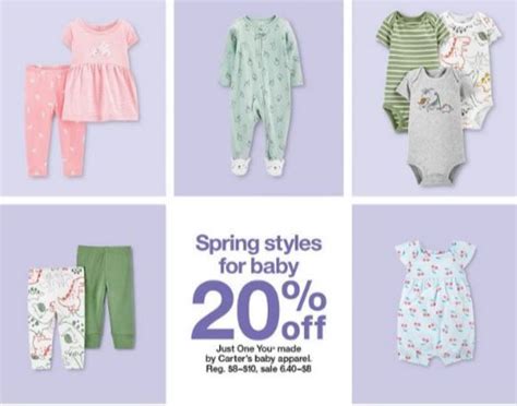 Carters Baby Apparel 20 Off At Target