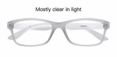 Bifocal Rectangle Clear Glasses Frame Lined Barrow