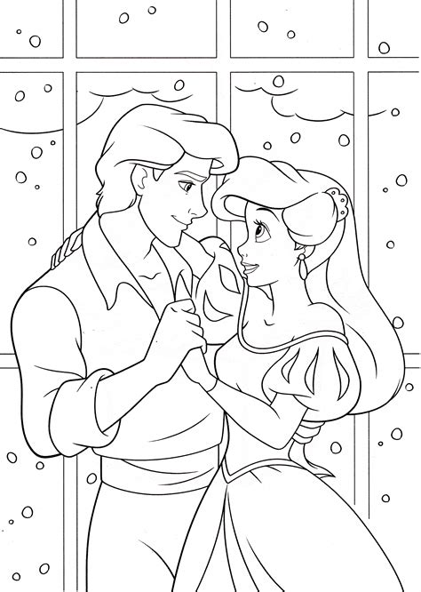 Explore your coloring skills and show your painting ideas by giving wonderful colors to your lovely mermaid angel ariel. Walt-Disney-Coloring-Pages-Prince-Eric-Princess-Ariel-walt ...