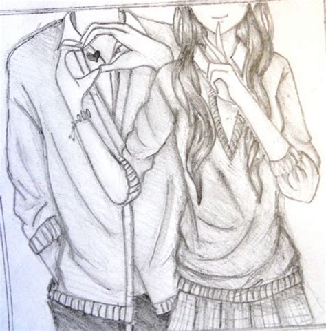Anime Couple Drawing Photo Drawing Skill