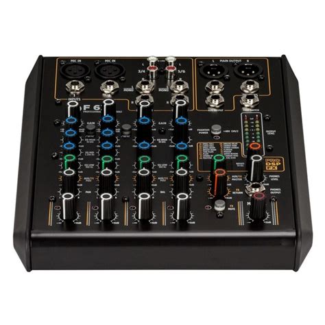 Rcf F 6x 6 Channel Mixer With Multi Fx Gear4music