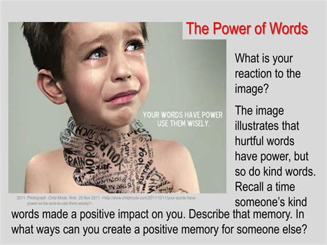 Ppt The Power Of Words Powerpoint Presentation Free Download Id