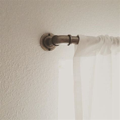 Effortlessly cover the entire rod with your favorite draperies using our new 1 dia modern fashion pipe this rod set includes one rod and brackets in a french white finish, and one set of. French Pipe Curtain Rod - Threshold : Target