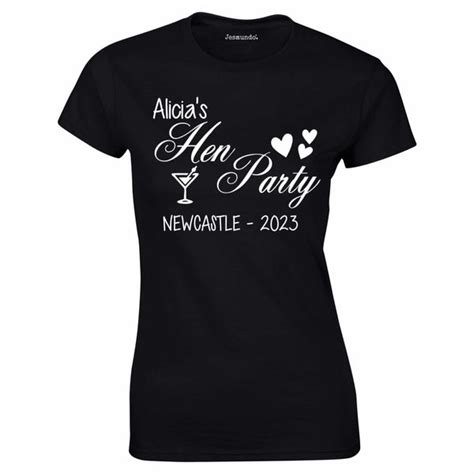 Hen Party T Shirts Personalised Hen Party T Shirts For Your Hen Do