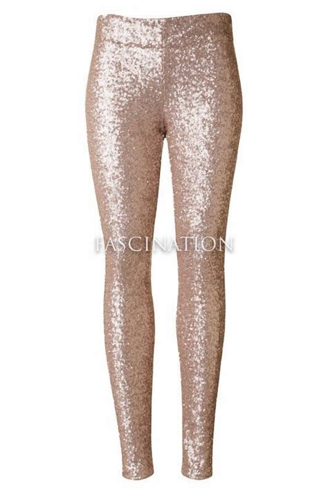 Glitz And Glamour Sequined Leggings Gold Gold Sequin Leggings Gold