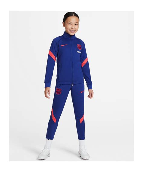 Nike Fc Barcelona Tracksuit Kids Rot