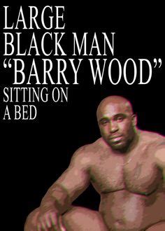 Barry Wood Naked Guy Sitting On A Bed Large Black Man In The Style