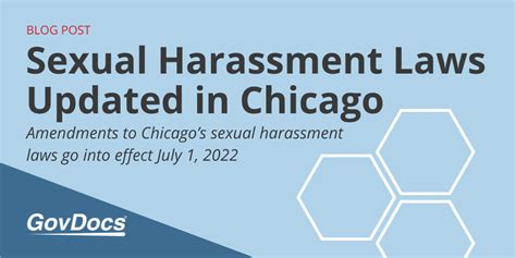 Chicago Sexual Harassment Laws Updated Govdocs