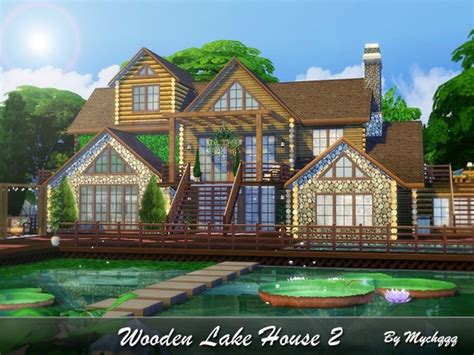Wooden Lake House 2 By Mychqqq At Tsr Sims 4 Updates