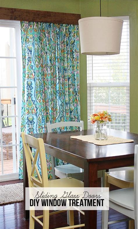 Diy door curtain protect against uv rays and sunlight which can damage floors and furniture, thus saving you money that could have been wasted on expensive repairs and replacements. DIY Window Treatment for Sliding Glass Doors