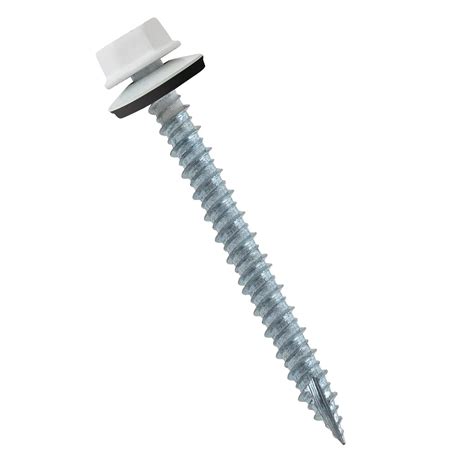 Epdm Washer Screws White Sheet Metal Roof Screws For Corrugated Roofing