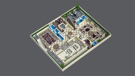 3d House Plan Cgtrader