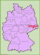 Dresden location on the Germany map - Ontheworldmap.com