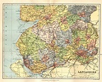 Lancashire England Map