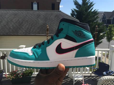 The air jordan 1 violated the nba's uniform policy, which led to jordan being fined $5,000 a game, and became a. A Closer Look At The Air Jordan 1 Mid South Beach 852542 ...
