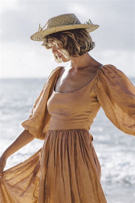 The Bellflower Dress In Clay — Kara Thoms Pretty Little Dress