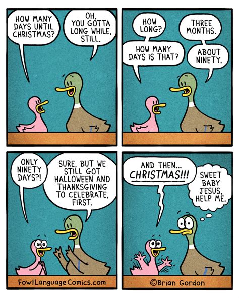 Days Until Christmas Fowl Language Comics