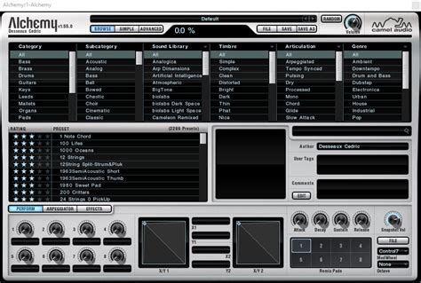 Camel audio alchemy full v1.55.3366 is perfect if you want a quick and easy access to inspiring sounds. Alchemy - Camel Audio Alchemy - Audiofanzine