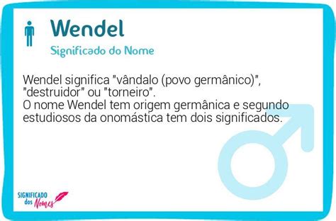 Significado Do Nome Wendel Significado Dos Nomes