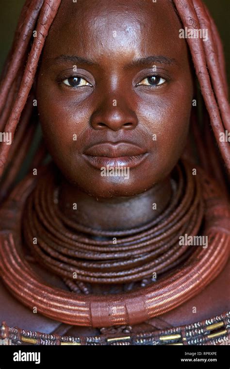 Young Girl Of The Himba Tribe Northern Namibia Stock Photo Alamy