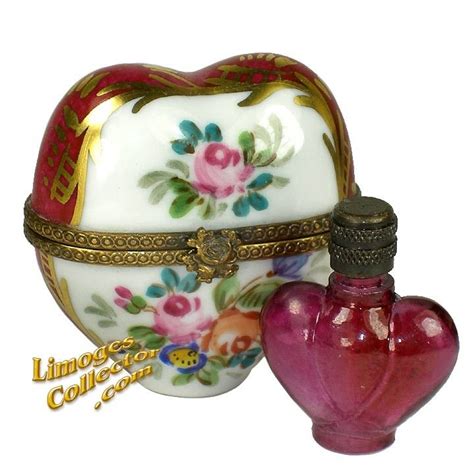 Classic Heart Perfume Chest Limoges Box Retired Limoges Boxes