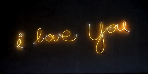 3840x2160 Resolution Yellow I Love You Text On Black Background Hd