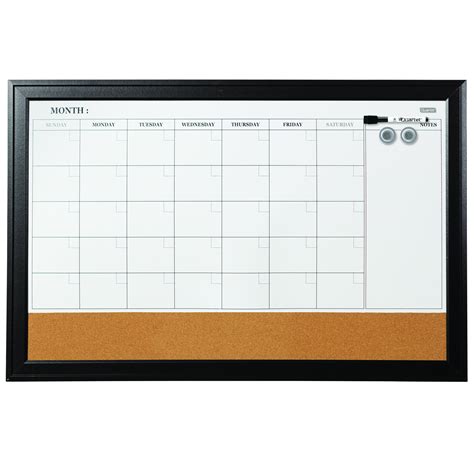Quartet Home Décor Magnetic Combination Calendar Board 23 X 35 Dry