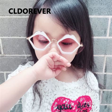 Fashion 2018 Kids Sunglasses Cute Lip Sun Glasses For Children Brand