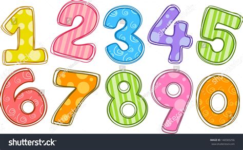 Colored Printable Numbers 1 10 Large Number Tags Diy Stonegable I