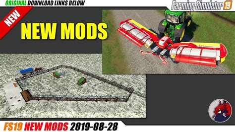 Fs19 New Mods 2019 08 28 Review Youtube