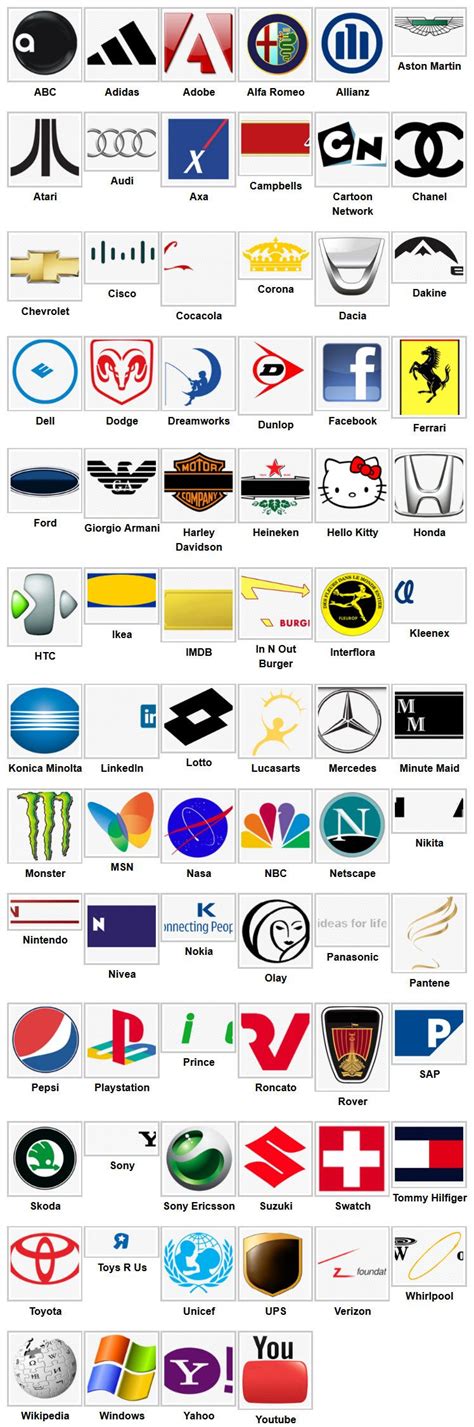 Juego Logo Quiz Respuestas Nivel 3 Respuestas Nivel 1 Al 8 De Logos