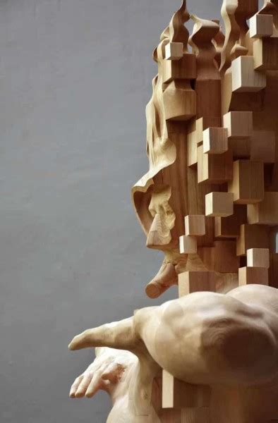 Taiwanese Sculpture Uses Wood To Create Sculptures Of People Effected