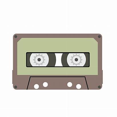 Tape Mix Clip Vector Cassette Illustrations