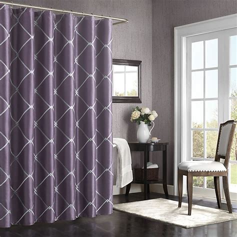 Bombay Garrison 72 Inch X 72 Inch Shower Curtain In Purple Bed Bath