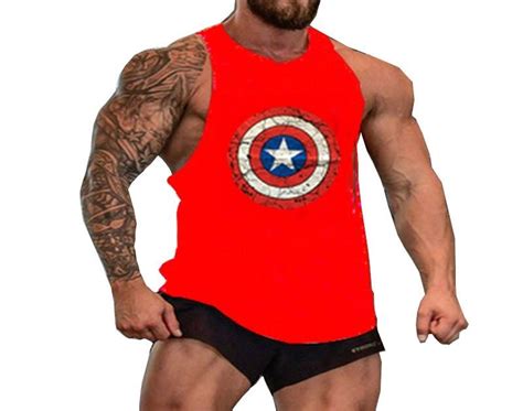Buy Online Superman Gyms Vest Cotton Tank Top Bodybuilding And