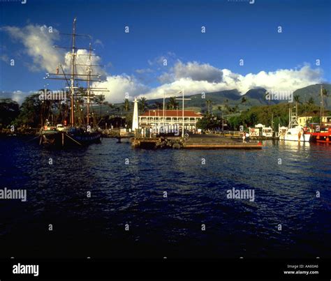 Carthiginian Whaling Ship Lahaina Maui Hawaii Usa Stock Photo Alamy