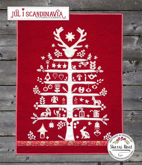 Jul I Scandinavia Christmas Quilt Pattern Patterns By Rebecca Mae