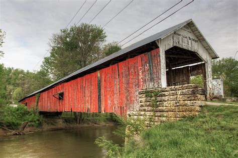 Roseville Covered Bridge In Indiana Photograph By Harold Stiver