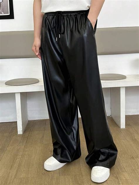 Shein Men Drawstring Waist Wide Leg Pants Shein Usa