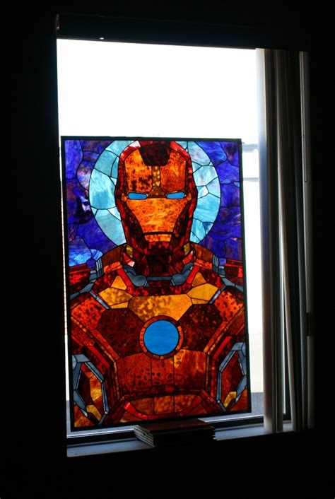 Fandomfriday Iron Man Stained Glass