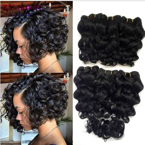 Loose Wave Lace Frontal With Bundles Curly Crochet Hair Styles Short