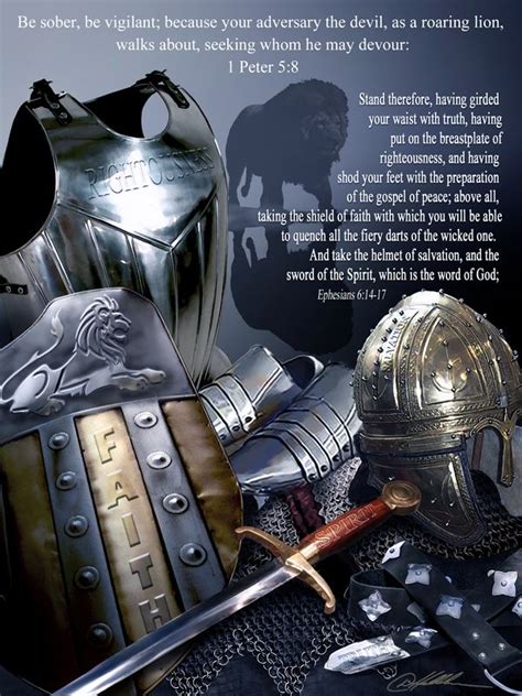 Armor Of God Inspirational Christian Art Poster Print By Danny