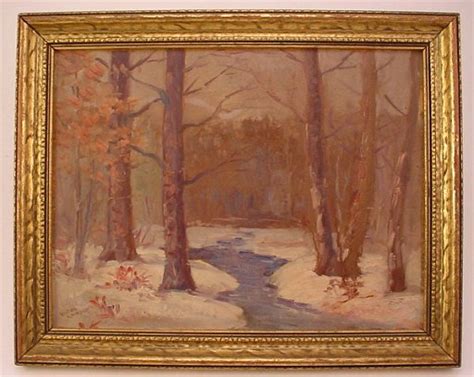 4266 Victor Lawson Signed Oil Painting On Artists Bo